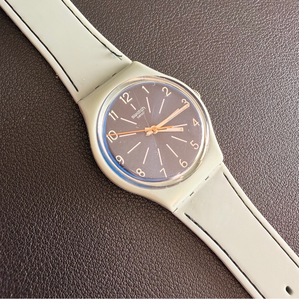 Swatch watch Blue Stitches